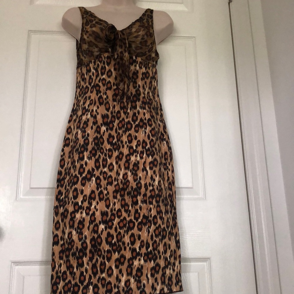 Moschino medium length leopard dress size 6 US